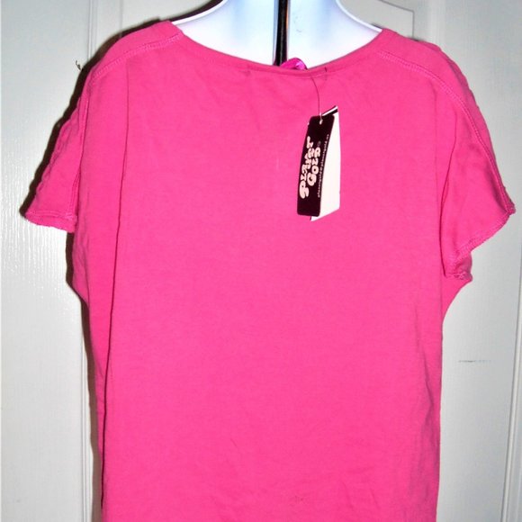 💕 3/$25 💕NWT Macy's Planet Gold Girl's L Valentines Tee Studded Heart - Picture 3 of 4